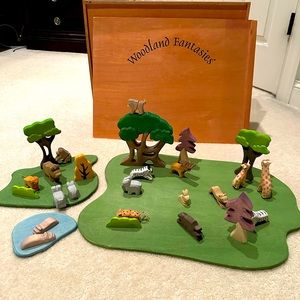 Woodland fantasies - Several wooden pieces to make a jungle scene